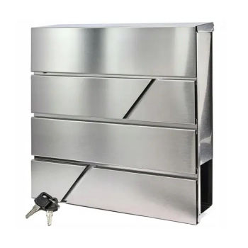 Skrzynka na listy pocztowa na gazety, ulotk DUŻA WRZUTNIA STAL NIERDZEWNA INOX